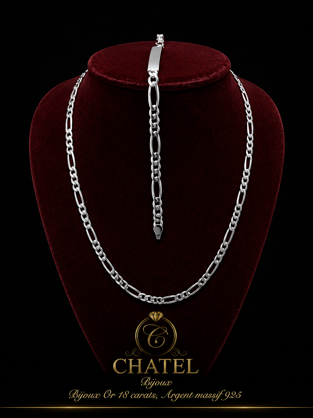 Ensemble Maille Unique en Argent Massif 925
